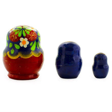 Load image into Gallery viewer, Set of 3 Miniature Flowers Nesting Dolls 2 Inches