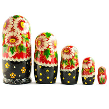 Load image into Gallery viewer, Set of 5 Summer in the Village Wooden Nesting Dolls 6.5 Inches