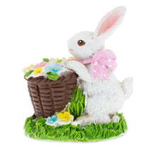 Load image into Gallery viewer, Bunny with Easter Basket full of Flowers 3 Inches