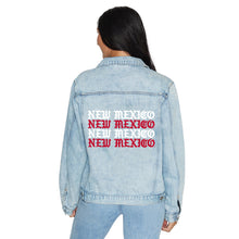 Load image into Gallery viewer, New Mexico Lobos Gothic Denim Jacket