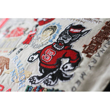 Load image into Gallery viewer, North Carolina State University Collegiate Embroidered Pillow by CatStudio