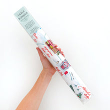 Load image into Gallery viewer, North Pole Map Christmas Table Runner