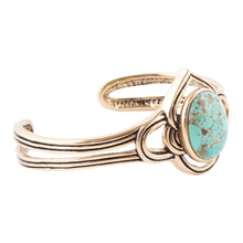 Load image into Gallery viewer, Nova Turquoise and Bronze Cuff Bracelet