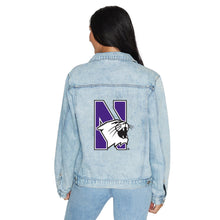 Load image into Gallery viewer, Northwestern Wildcats Denim Jacket