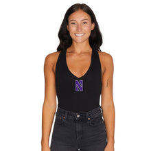 Load image into Gallery viewer, Northwestern Wildcats Black Bodysuit