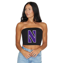 Load image into Gallery viewer, Northwestern Wildcats Black Tube Top