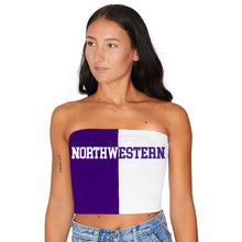 Load image into Gallery viewer, Northwestern Wildcats Two Tone Tube Top
