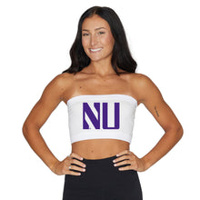 Load image into Gallery viewer, Northwestern Wildcats White Bandeau Top