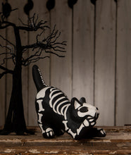 Load image into Gallery viewer, Skeleton Paper Mache Cat | Halloween Decor | Bethany Lowe