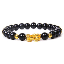 Load image into Gallery viewer, Obsidian Pixiu Prosperity &amp; Protection Bracelet