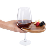 Load image into Gallery viewer, Heart Shaped Wine Appetizer Plate Set of 4