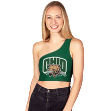Load image into Gallery viewer, Ohio Bobcats Green One Shoulder Top