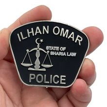 Load image into Gallery viewer, EL6-001 The Official Unofficial Governor Walz Minneapolis Police Department Congresswoman Ilhan Omar Sharia Law Challenge Coin