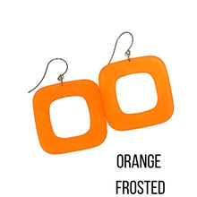 Load image into Gallery viewer, Deco Square Donut Drop Earrings