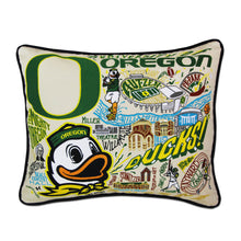 Load image into Gallery viewer, Oregon, University of Collegiate Embroidered Pillow by CatStudio