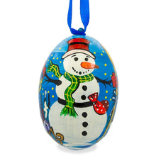 Load image into Gallery viewer, Snowman Wooden Christmas Ornament