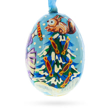 Load image into Gallery viewer, Girl Giving Candy to Squirrel Wooden Christmas Ornament