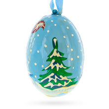 Load image into Gallery viewer, Girl Giving Candy to Squirrel Wooden Christmas Ornament