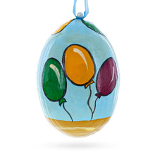 Load image into Gallery viewer, Labrador Retriever Dog with Balloons Wooden Christmas Ornament 3 Inches