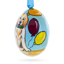Load image into Gallery viewer, Labrador Retriever Dog with Balloons Wooden Christmas Ornament 3 Inches