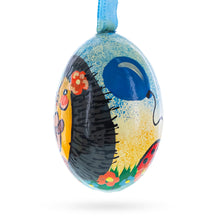 Load image into Gallery viewer, Hedgehog with Balloons Wooden Christmas Ornament 3 Inches