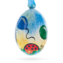 Load image into Gallery viewer, Hedgehog with Balloons Wooden Christmas Ornament 3 Inches