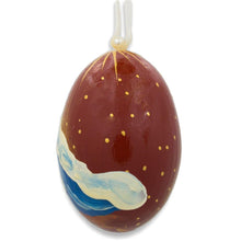 Load image into Gallery viewer, Mary with Joseph Overlooking Jesus Wooden Christmas Ornament 3 Inches