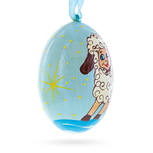 Load image into Gallery viewer, Smiling Lamb Wooden Christmas Ornament 3 Inches