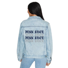 Load image into Gallery viewer, Penn State Gothic Denim Jacket