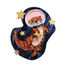 Load image into Gallery viewer, Otter Space Brooch by Cherryloco