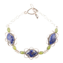 Load image into Gallery viewer, Oxford Lapis and Jade Bracelet