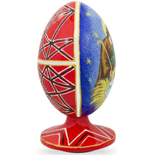 Load image into Gallery viewer, Virgin Mary, Joseph and Baby Jesus Wooden Egg Nativity Figurine 4.75 Inches