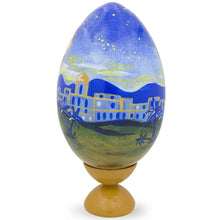 Load image into Gallery viewer, Nativity Scene with Wisemen Wooden Egg Figurine 7.25 Inches