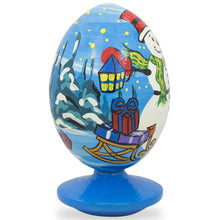Load image into Gallery viewer, Snowman With Christmas Gifts Wooden Figurine