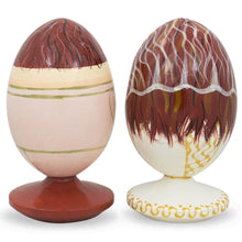 Load image into Gallery viewer, Set of 2 Bride and Groom Wedding Wooden Figurines