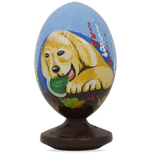 Load image into Gallery viewer, Yellow Labrador Retriever Puppy Wooden Figurine