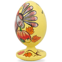 Load image into Gallery viewer, Thanksgiving Turkey in Autumn Wooden Figurine