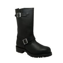 Load image into Gallery viewer, Shadowstep Men's Black leather motorcycle boots