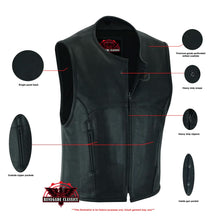 Load image into Gallery viewer, Men's Updated Perforated SWAT Team Style Vest - Black
