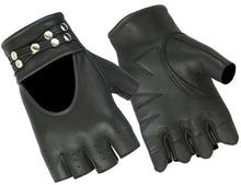 Load image into Gallery viewer, Women's Fingerless Glove with Rivets Detailing