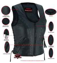 Load image into Gallery viewer, Women's Lightweight Vest with Rivets Detailing