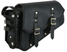 Load image into Gallery viewer, Left Side Synthetic Leather Swing Arm Bag w/Bottle Holder