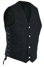 Load image into Gallery viewer, Kid's Denim Side Lace Vest