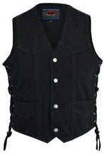 Load image into Gallery viewer, Kid's Denim Side Lace Vest