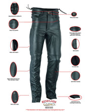 Load image into Gallery viewer, Road Rage Black leather motorcycle chaps