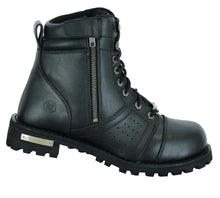 Load image into Gallery viewer, Men's 6'' Side Zipper Plain Toe Boot W/Perforation