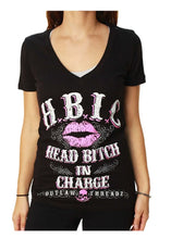 Load image into Gallery viewer, Women's HBIC V-Neck T-Shirt