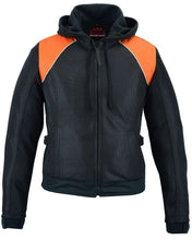 Load image into Gallery viewer, Women's Mesh 3-in-1 Riding Jacket (Black/Orange)