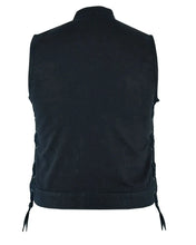 Load image into Gallery viewer, Women's Advance Side Laces Black Construction Denim Vest
