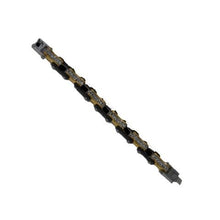 Load image into Gallery viewer, VJ1113 Two Tone Black/Gold W/White Crystal Centers